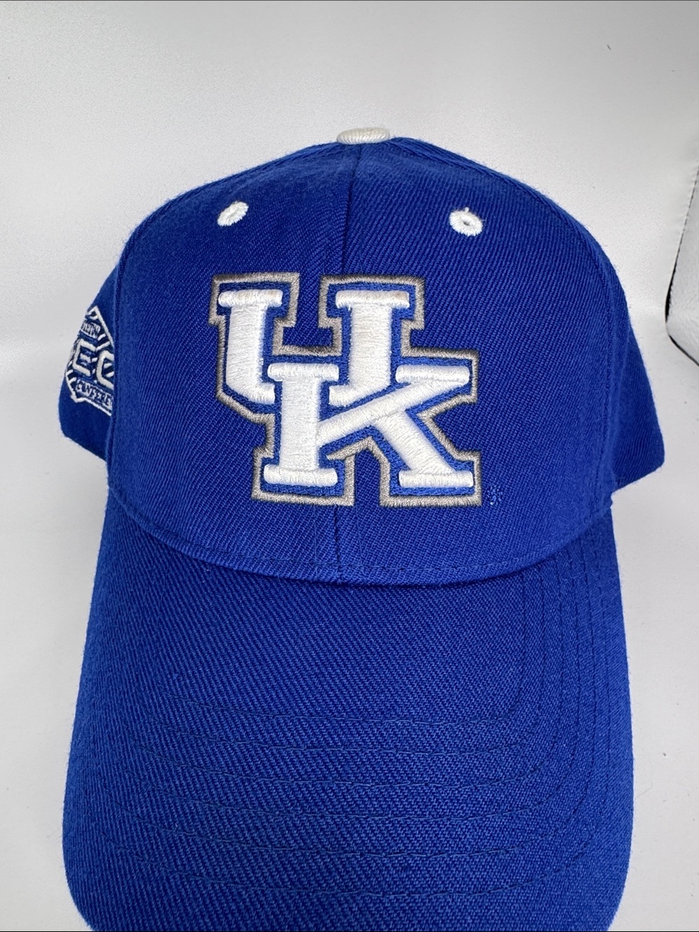 Top of the World Royal Blue University Of Kentucky Cap with White UK Logo